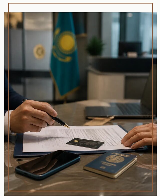 Открытие счета и банковской карты в Казахстане в Кушве
